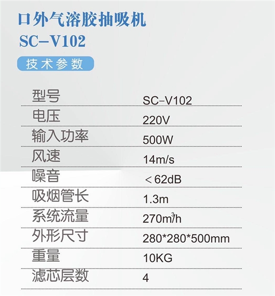 宇森口外氣溶膠抽吸機(jī)