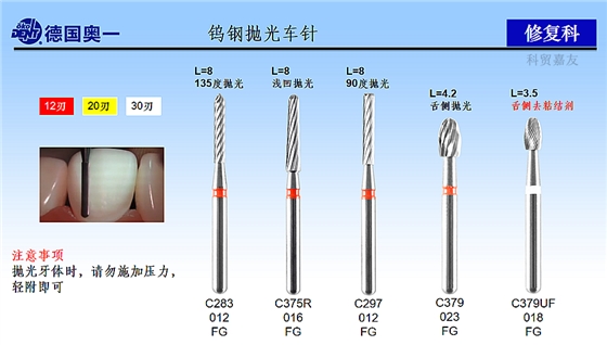 德國(guó)奧一鎢鋼拋光車針