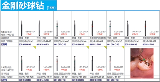 德國(guó)奧一修復(fù)車針金剛砂球鉆