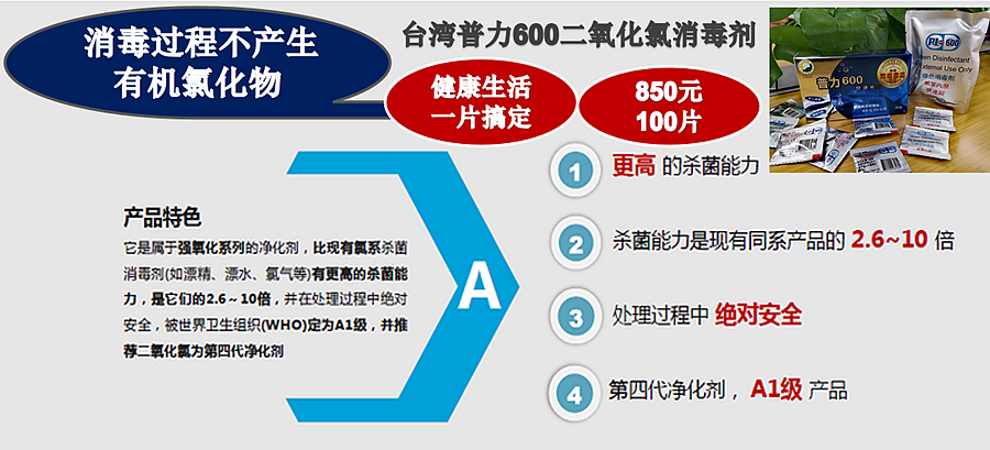 臺灣普力600二氧化氯消毒劑