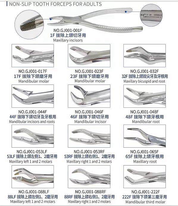 上海偉榮防滑拔牙鉗 